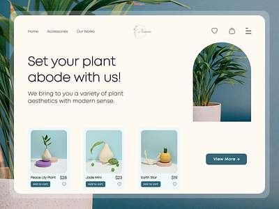 Autumn Online Plant Store -UI/UX Web Design
