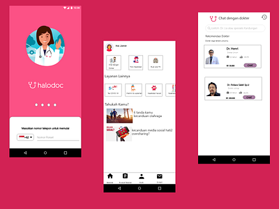 Project Halodoc Mobile design ui ux