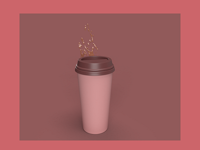 Coffee Cup 3D 3d 3dart coffecup blender 3dblender design graphic design illustration