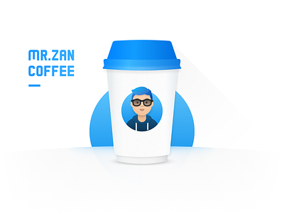 Mr.Zan Coffee affinity designer branding cafe coffee concept design illustration modern typography vector