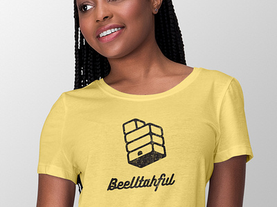 BeeUtahful Logo bee beehive hive logo shirt shirt design utah