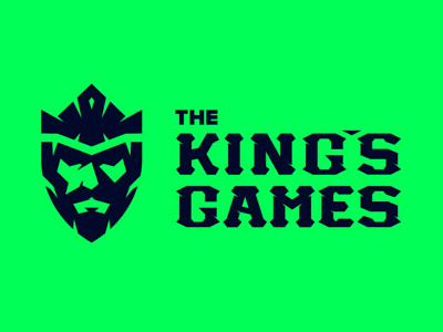 The King's Games beard branding crown king logo race royal run sports