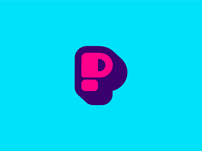Pillow Cube Icon blue brand brand design icon illustration logo logo design pillow pink purple smile logo
