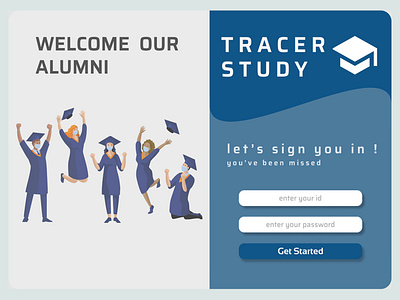 login page tracer study figma login design login page uidesign uiux ux