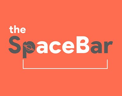 the SpaceBar design icon illustration logo minimal vector