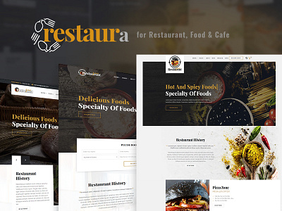 Restaura for Restaurant, Food & Cafe asian food bakery bar bbq burger cafe catering chef coffee italian food mexican food pizza restaurant seafood wine