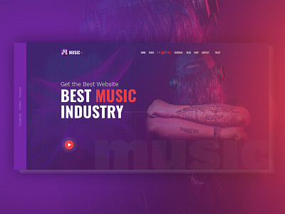 Music Hero Header artist audio emeet entertainment event live music logichunt music music band music record musician themeforest