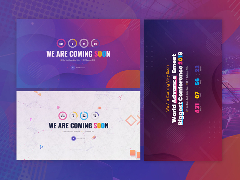 ComingSoon - Powered By Emeet event website meetup exhibition event emeet