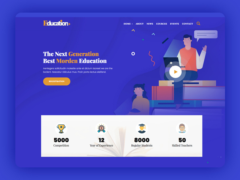 Education Hero Image lms school training university book education