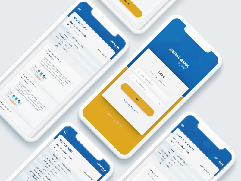 Brack Bank - Collection Management System (CMS) mobile app design collection management system cms bank