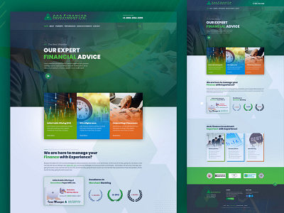 Finance and Investment Company Site Design