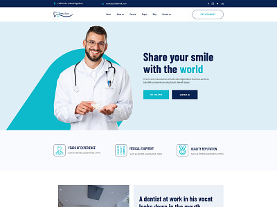 Dental Care creative ui dental care design landing page modern design ui user experience