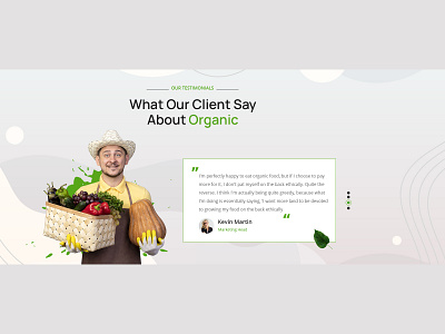 Client Testimonials clients feedback creative design organci website reviews testimonials design ui design