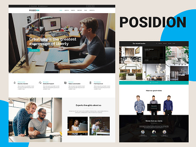 POSEDIN HOME PAGE agency website ui design user experience