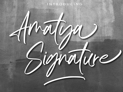 Amatya Signature handmade font