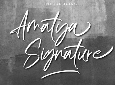 Amatya Signature handmade font