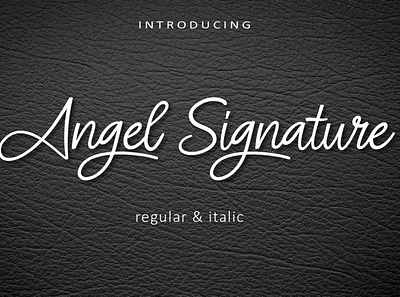 Angel Signature handmade font