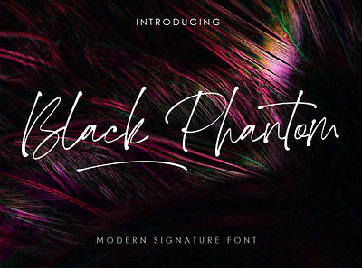 Black Phantom stylish font