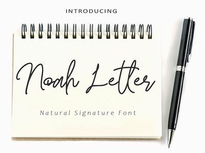 Noah Letter branding design handmade font lovely font modern modern font stylish font