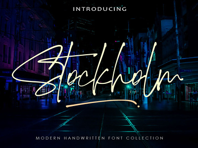 Stockholm branding design handmade font lettering lovely font modern stylish font