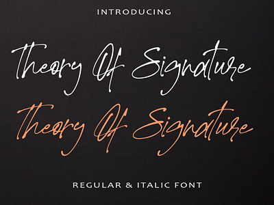 Theory of Signature