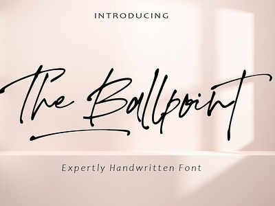 The Ballpoint stylish font