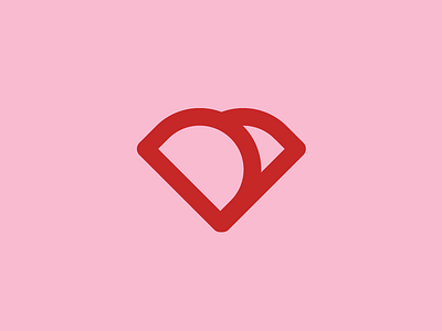 D + Health branding health heart logo logo design monogram rose