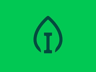 I + Nutrition branding health leaf logo logo challenge logo design negative space nutrition plant
