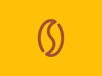 S + Café branding cafe coffee coffee bean logo logo challenge logo design mark minimal monogram