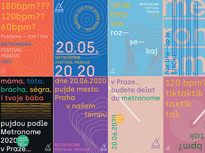 Metronome music festival posters by Martin 