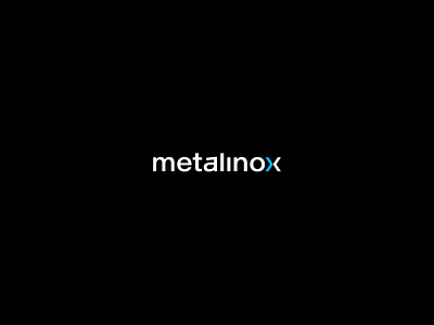 Metalinox logotype branding design logo typogaphy