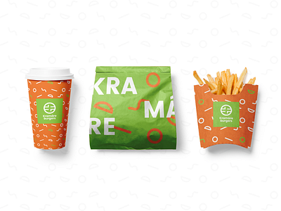 Kramare burgers branding