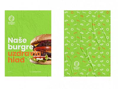 Kramare burgers — branding branding burger design logo poster typogaphy