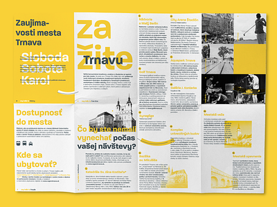 Say hello to Trnava — brochure branding brochure design document folded illustration layout logo print typogaphy