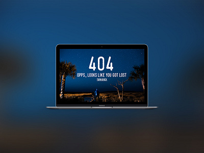 Daily UI #008 - 404 page