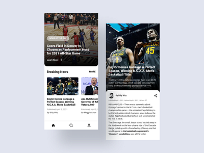News App figmadesign ios app design news app ui