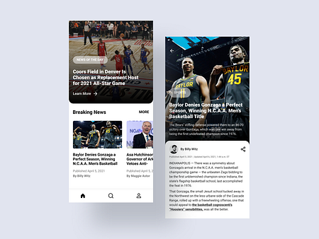 News App UI designs, themes, templates and downloadable graphic ...