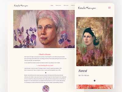 Website for Estelle Kenyon art gallery rwd website website design