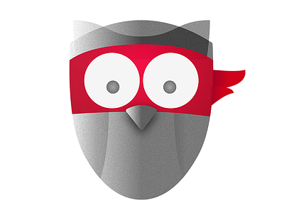 The Rebel Owl definitely not a racoon education logo mask owl rebel