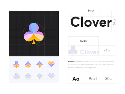 Branding logo - Clover branding colors design icon illustration logo minimal project typography ui ux