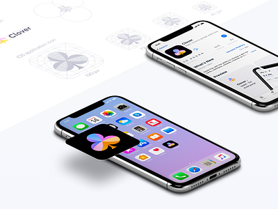 App icon guideline - Clover brand brand identity branding clean colors design exploration icon logo symbol visual