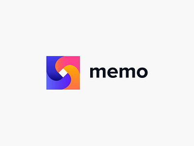 Branding logo - Memo animation branding clean colors identity illustration logo minimal ui ux vector
