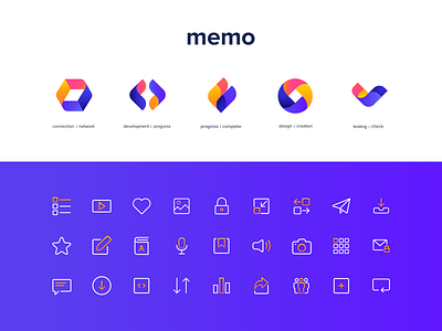 MEMO Custom iconography