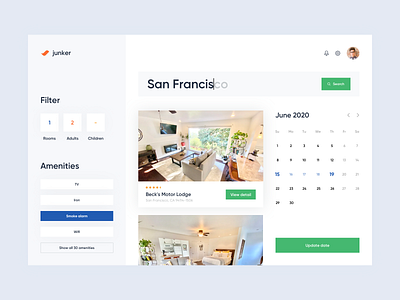 Web App - junker app clean colors design landing minimal ui ux web website