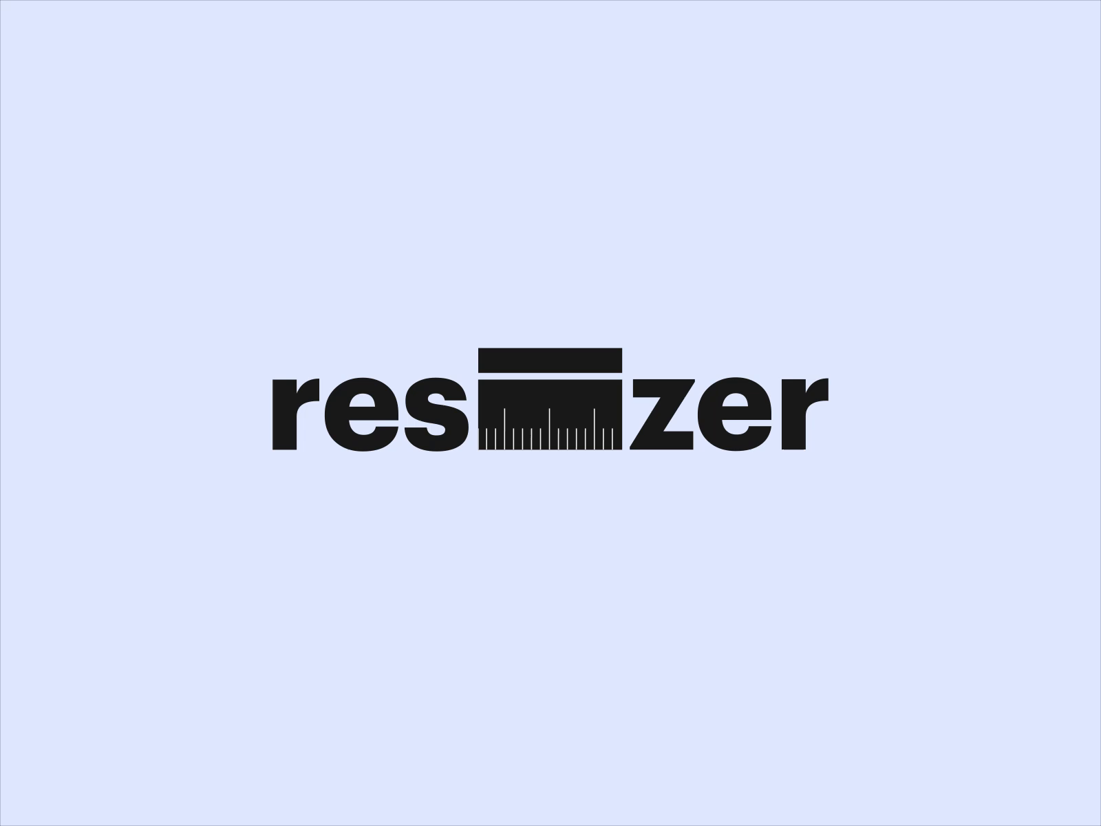 Branding logo - Resizer by Outcrowd on Dribbble