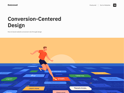Conversion-Centered Design - Blog clean colors design e commerce illustration landing minimal product web web design website website design