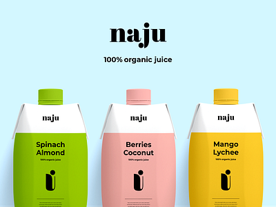 Branding & Packaging - Naju brand design brand identity branding branding design clean colors design identity identity design package package design packaging product design typography