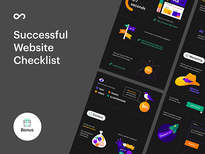 Successful Website Checklist clean design illustration landing landing design landing page landing page design page ui ux web webdesign website website design