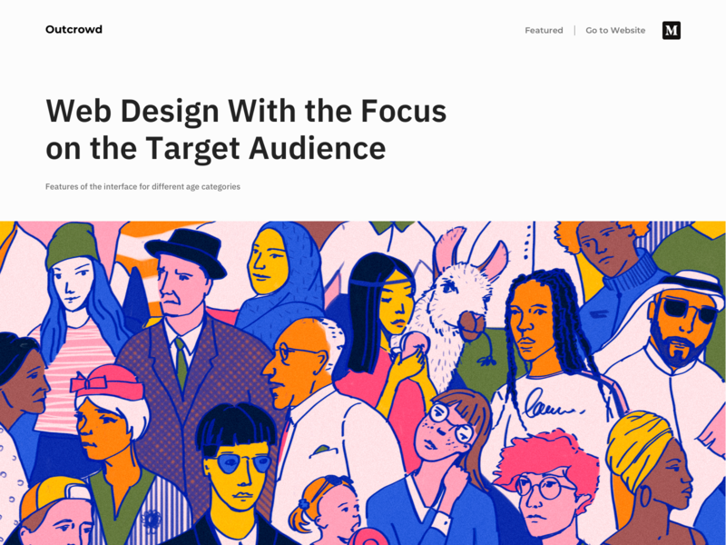 Web Design With the Focus on the Target Audience - Blog Post landing design landing page design landing page landing websites web branding colors website illustration design webdesign website design web design