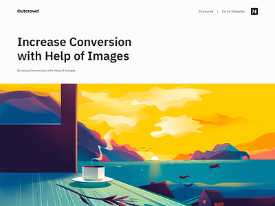 Blog Post - Increase Conversion with Help of Images. blog blog post blogging branding colors design illustration illustration art illustrations image images ui web web design website website design